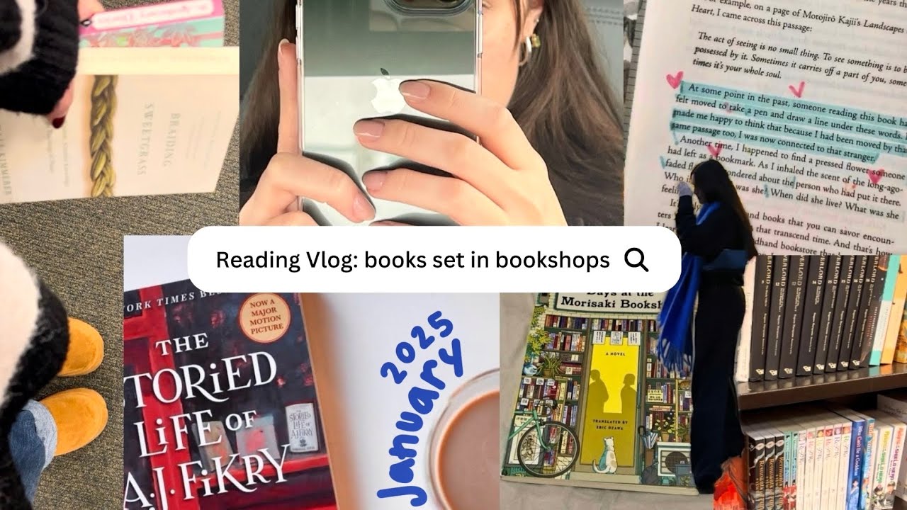 January Reading Vlog | Books set in bookshops