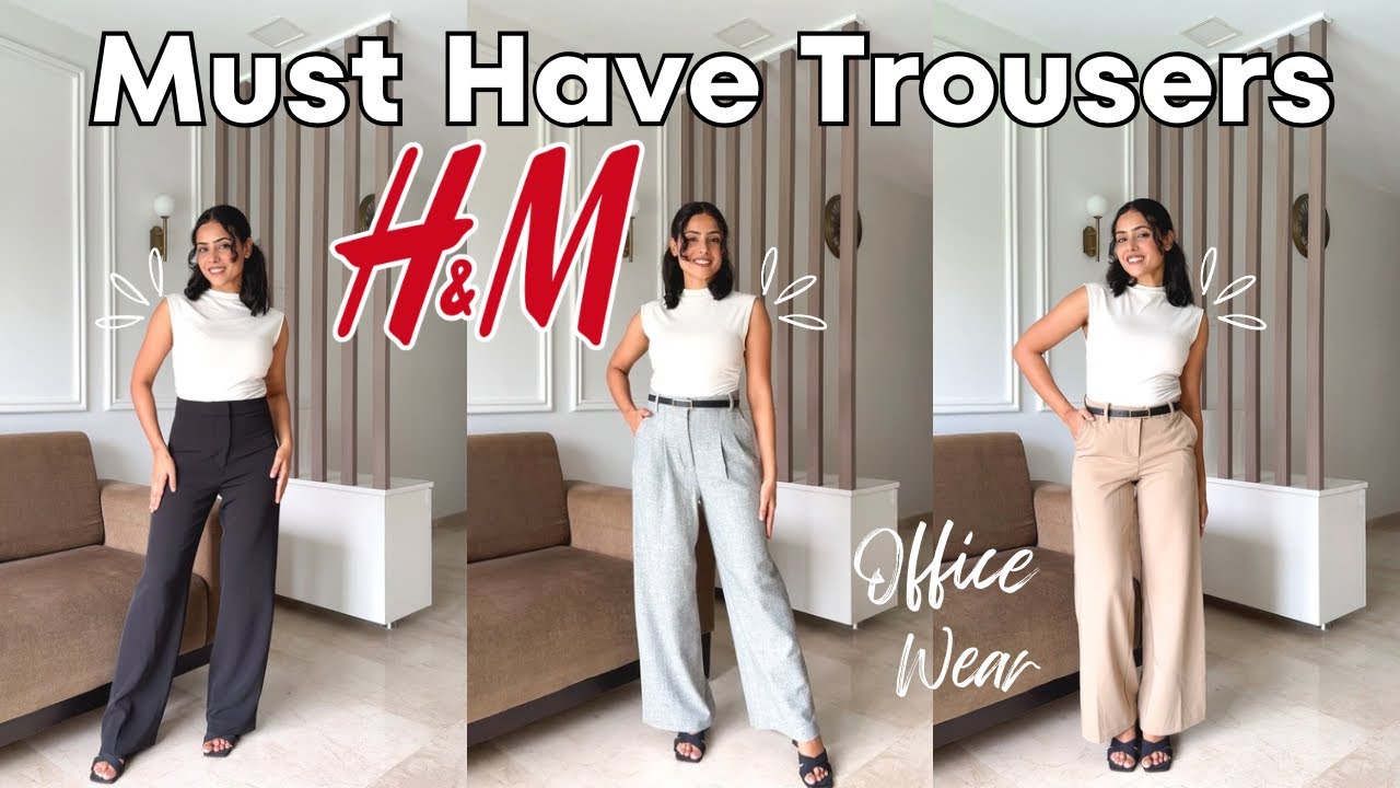 H&M Formal Trousers Every girl needs to have | 10 Office Wear Trousers | Dharti Singh