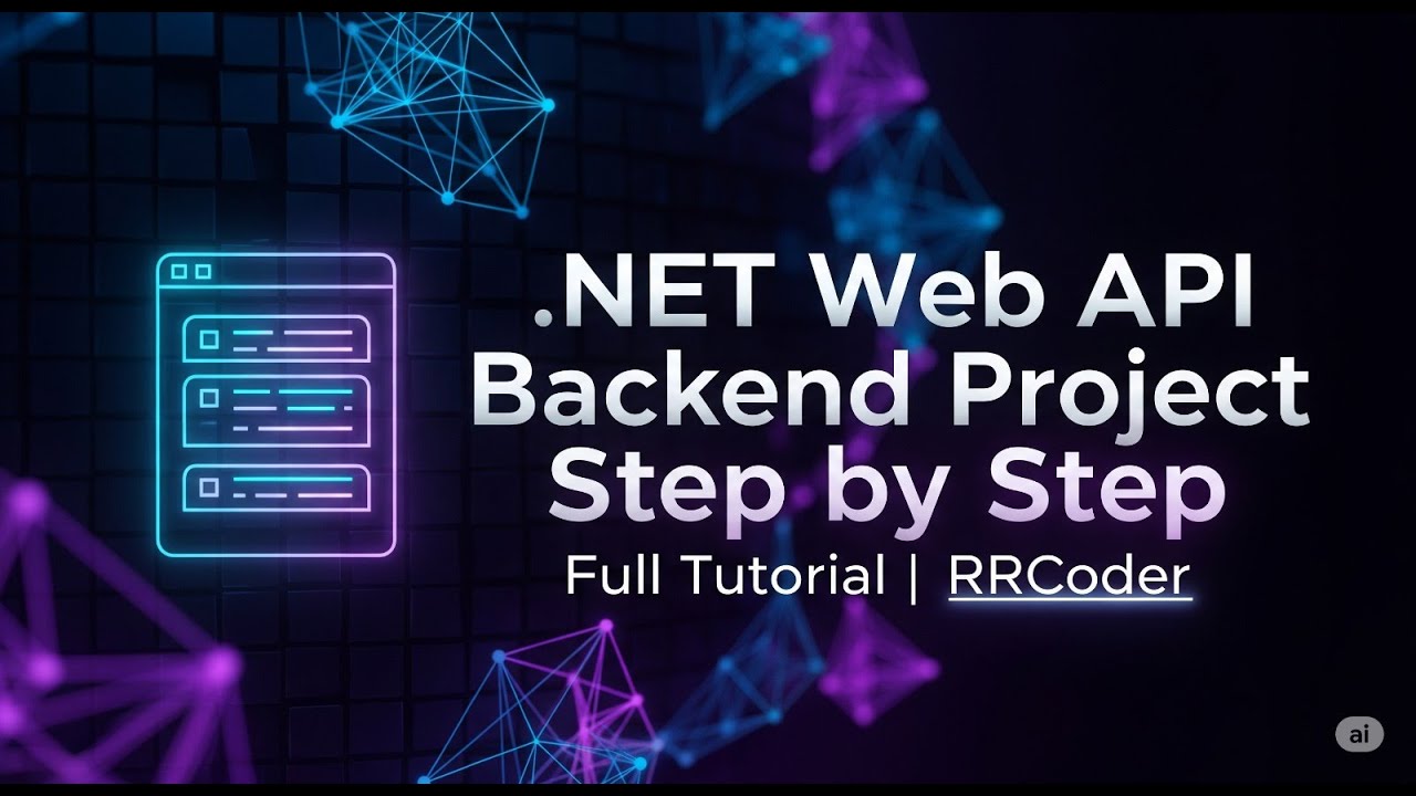 Asp .NET9 Web API Backend Project, Level-1| Full Tutorial | RRCoder