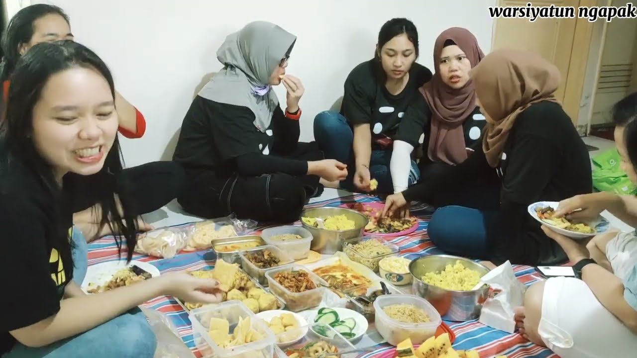 Keseruan Anak Rantau di Taiwan, Syukuran mukbang nasi kuning satu baskom #vlogtkwtaiwan #tkwtaiwan