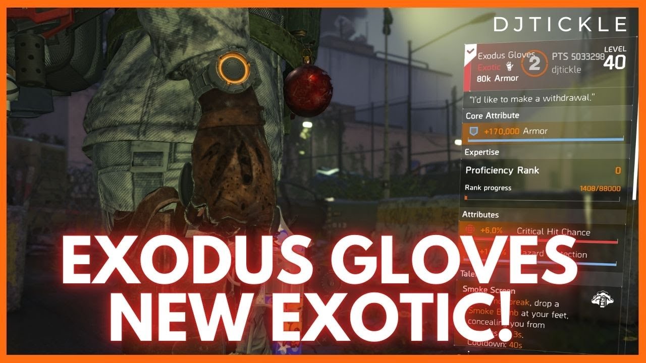NEW EXOTIC GLOVES! EXODUS! #thedivision2
