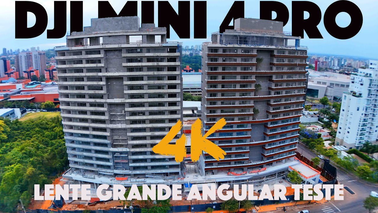 TESTE LENTE GRANDE ANGULAR DJI MINI 4 PRO com OSMO POCKET 1