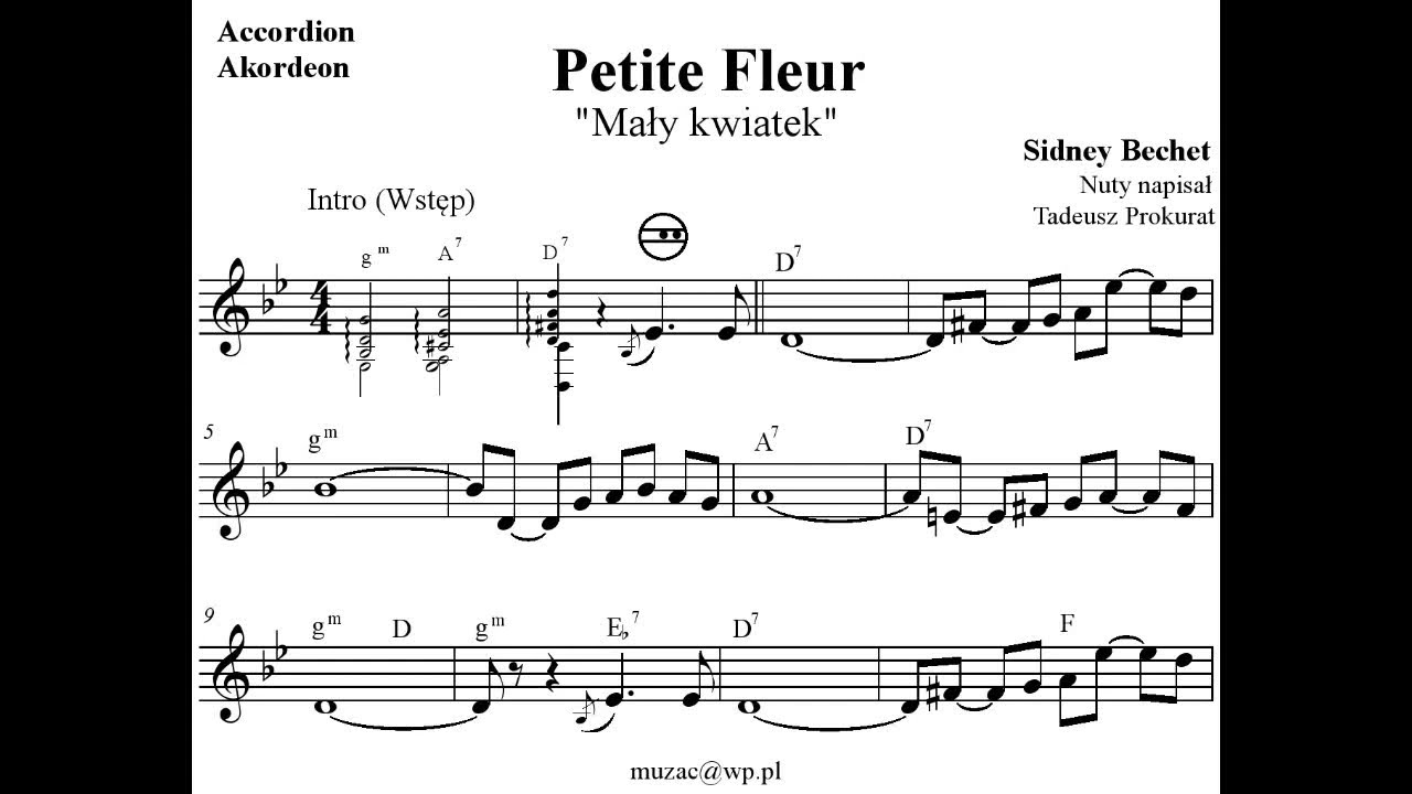 Petite Fleur - Sidney Bechet (Akordeon - Nuty)