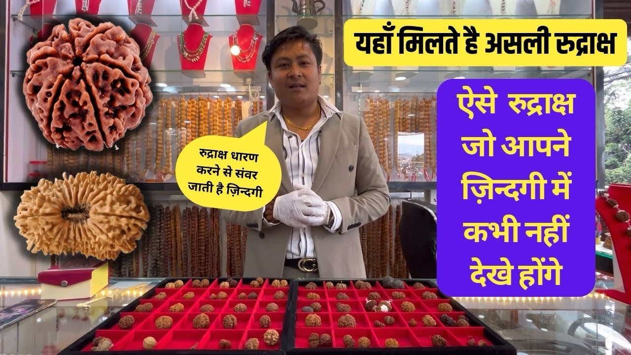 नेपाल में यहा मिलेगे आप को दुर्लभ रुद्राक्ष ।￼ antique rudraksh ￼ collection#nepal #rudraksha 