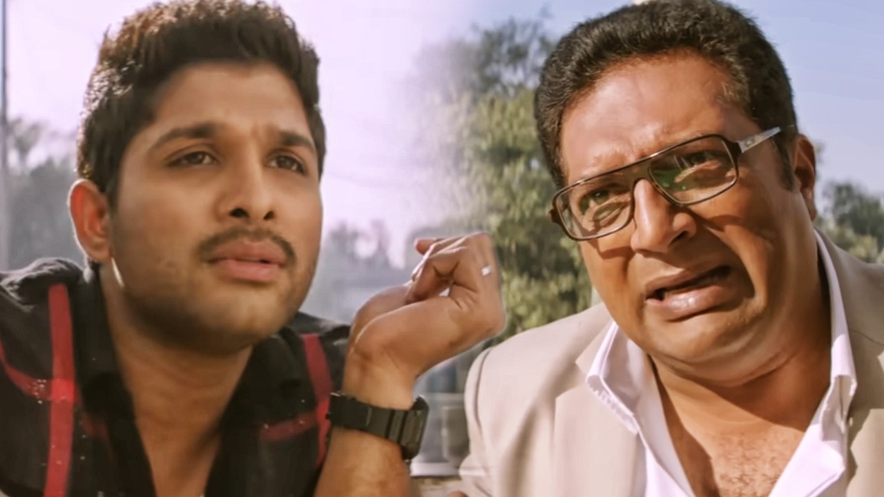 प्रकाश राज अपनी बेटी के प्रेमी अल्लू अर्जुन से मिलने आयेMain Hoon Lucky The Racer Movie Comedy Scene