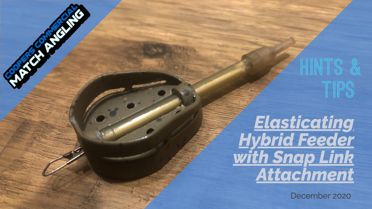 Elasticating Hybrid Feeder with Snap Link Attachment.