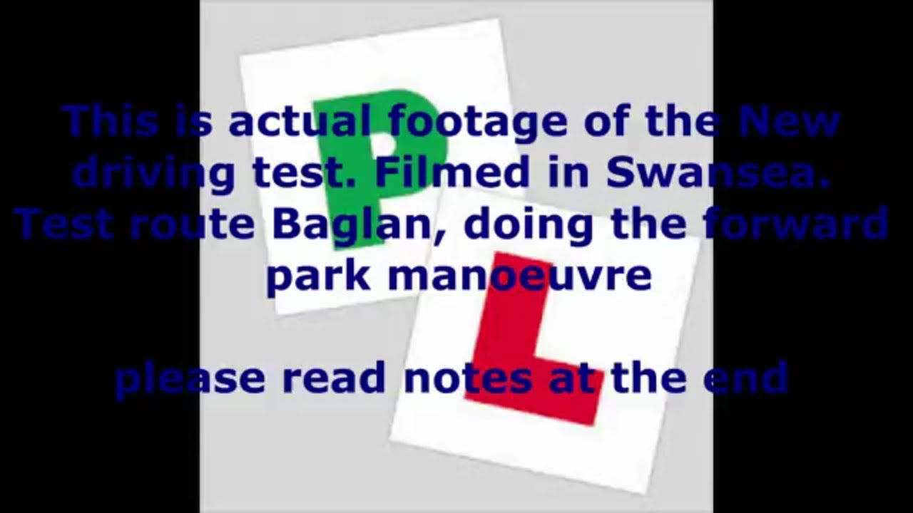[GB] New Car Practical Driving Test (real footage) with forward bay park. Baglan Swansea