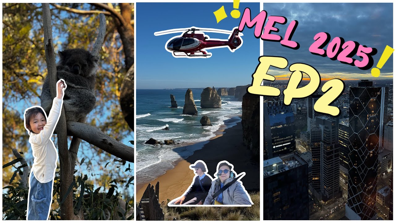 墨爾本Melbourne 2025親子自駕遊 EP2 - 大洋洲路Great Ocean Road - 12門徒石直升機體驗 - Melbourne美景airbnb
