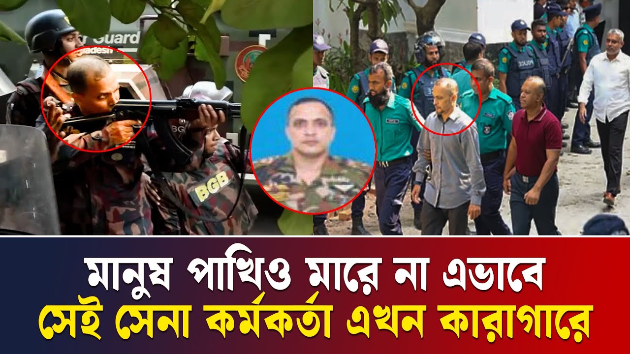 পাখির মতো মানুষ মারা সেই সেনা কর্মকর্তা এখন কারাগারে | Colonel Redwanul Islam | July Rampura | TV