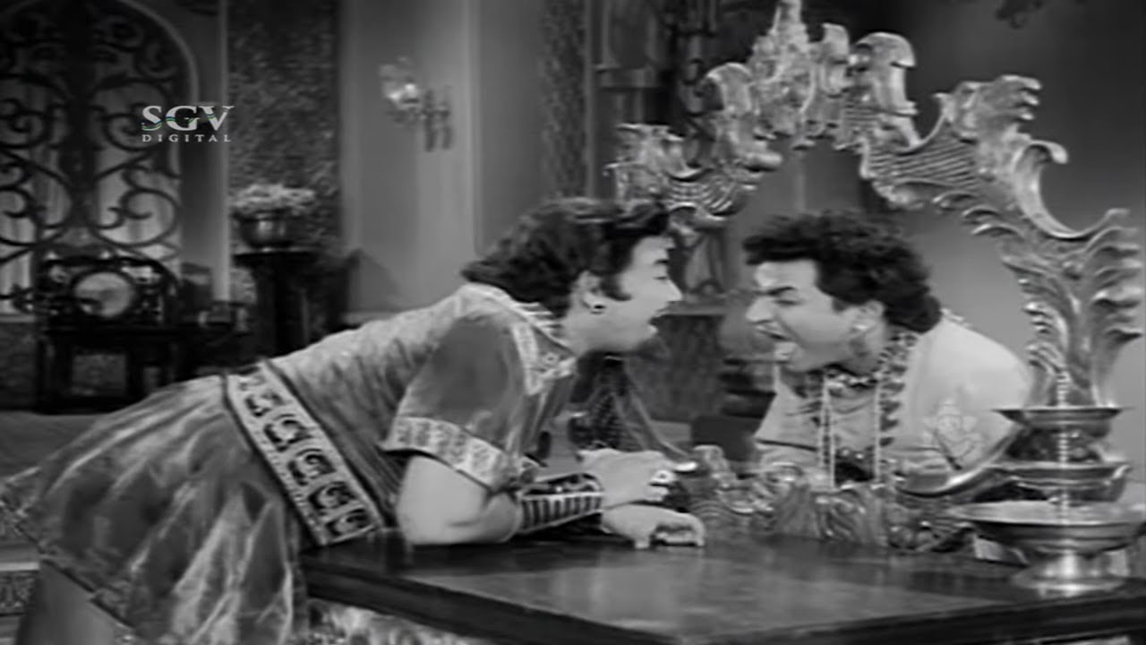 Dr Rajkumar Mirror Comedy Scenes | Udaykumar | Kannada Comedy Videos | Veera Kesari Kannada Movie