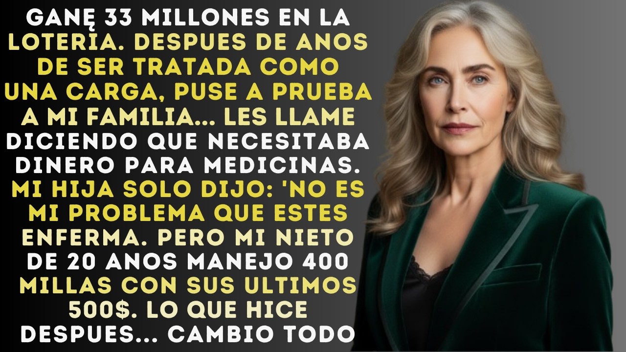 Gané 333 Millones En La Lotería Y No Le Conté A Nadie — Solo Mi Nieto Me Ayudó Cuando Fingí Estar