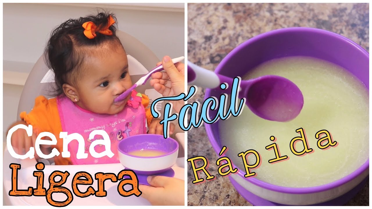 Sopa de calabacines para bebés y niños para cenar