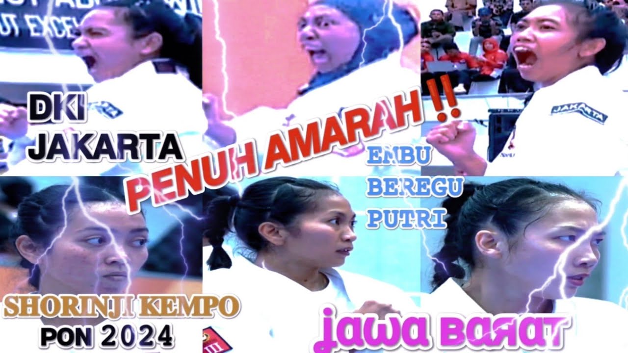 Amarah pada DKI Jakarta vs Jabar PON 2024 Shorinji Kempo Embu Beregu Putri