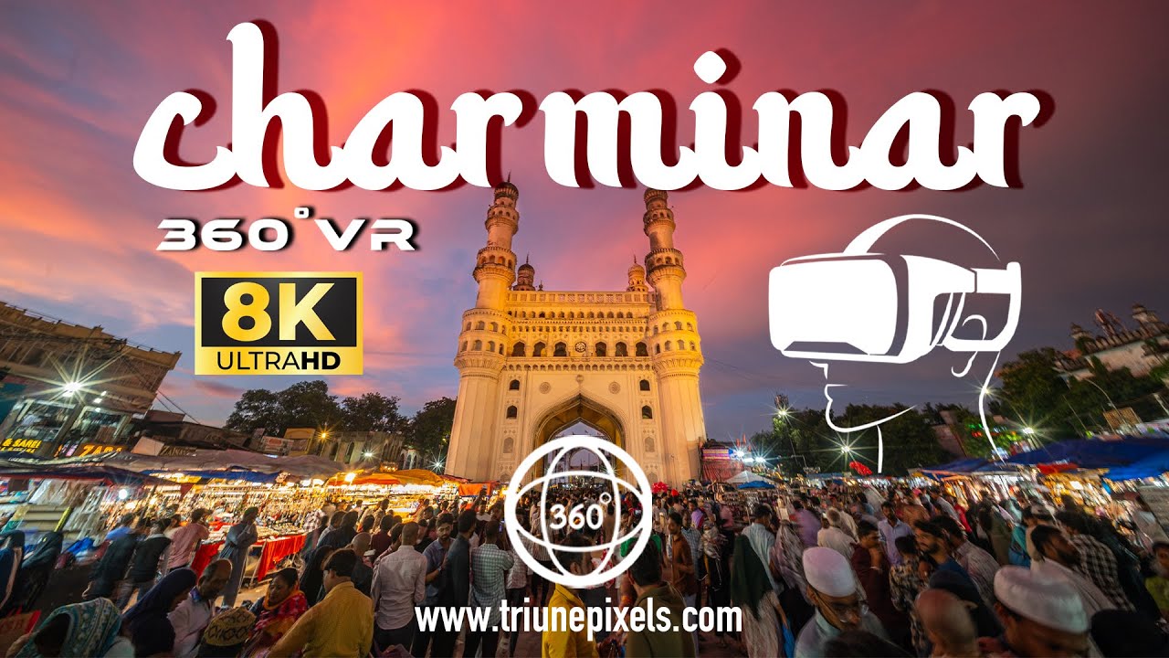 Charminar Hyderabad I 360° VR I Full Walk-through I 8K 360° VR @360  #virtualreality #vr360 #360