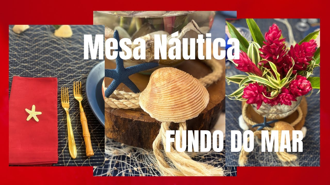 MESA TEMÁTICA/ NÁUTICA & FUNDO DO MAR⚓️