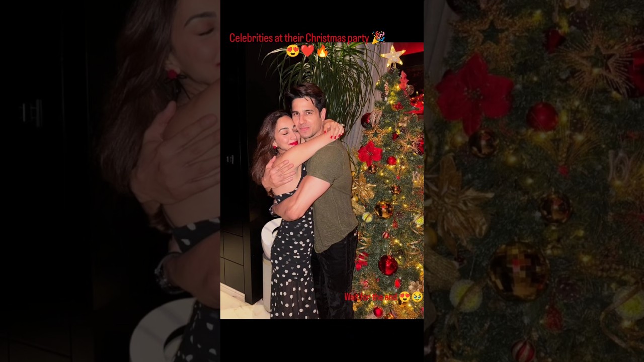 Celebrities at their Christmas party 🎉😍❤️🔥#bollywood #shorts wait for the end 😍🥹