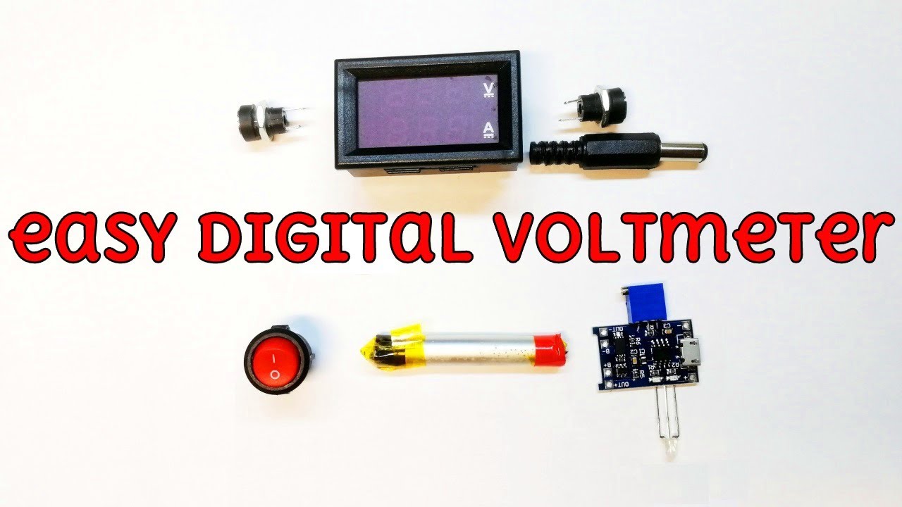 How to make a mini digital voltmeter ammeter easy