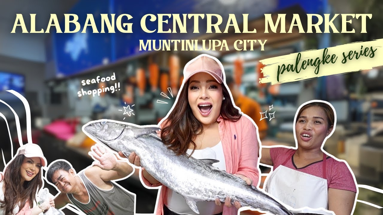 PALENGKE SERIES! Alabang Central Market (Seafood Shopping, Squid Ink, and more!) 🦑✨🐟 | KC CONCEPCION