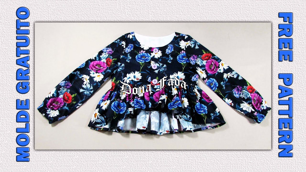 Blusa com Peplum - 8 a 12 anos