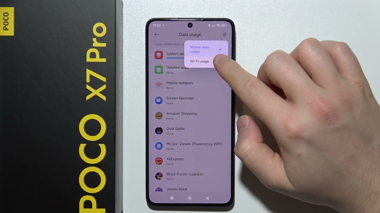 POCO X7 Pro: Check Mobile Data Usage