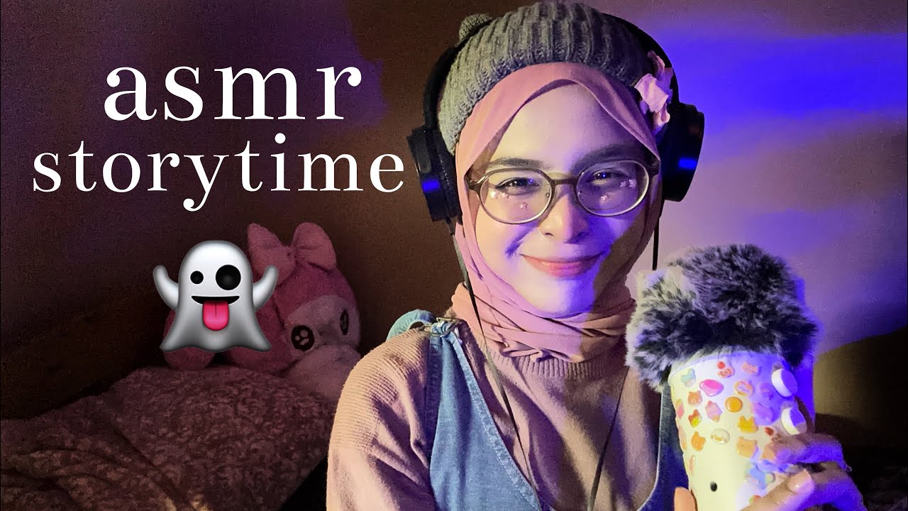 ASMR ♡ SPOOKY STORYTIME ✨👻👀 (+ MIC SCRATCHING, CLICKY WHISPERS, MOUTH SOUNDS, HAND MOVEMENTS)