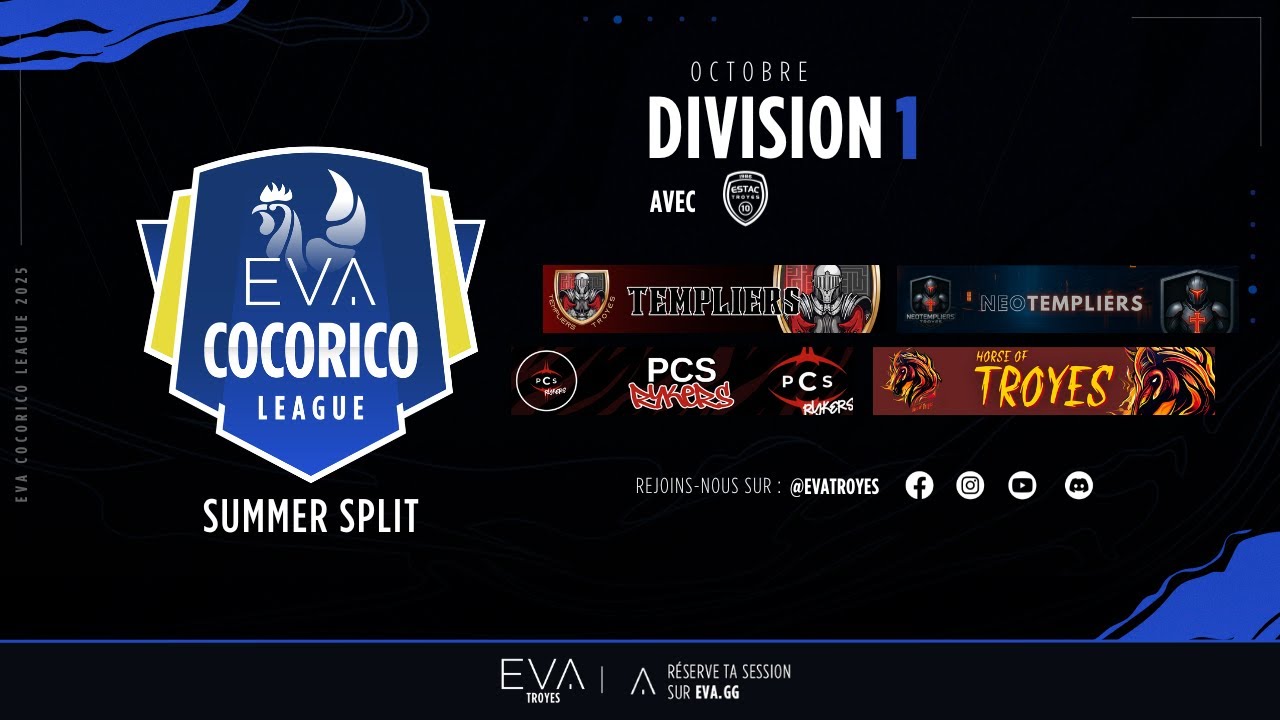 Cocorico League OCTOBRE (Division 1)