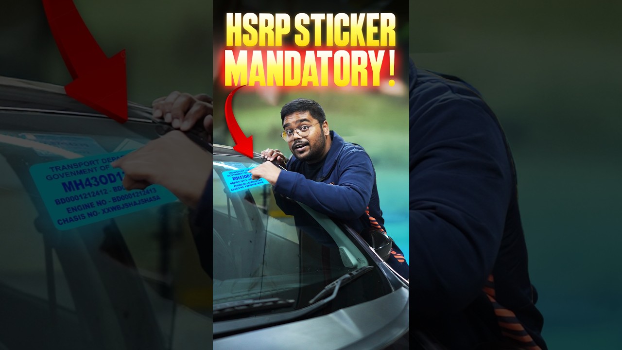 HSRP Holographic Sticker Is Now Mandatory! 🔢 