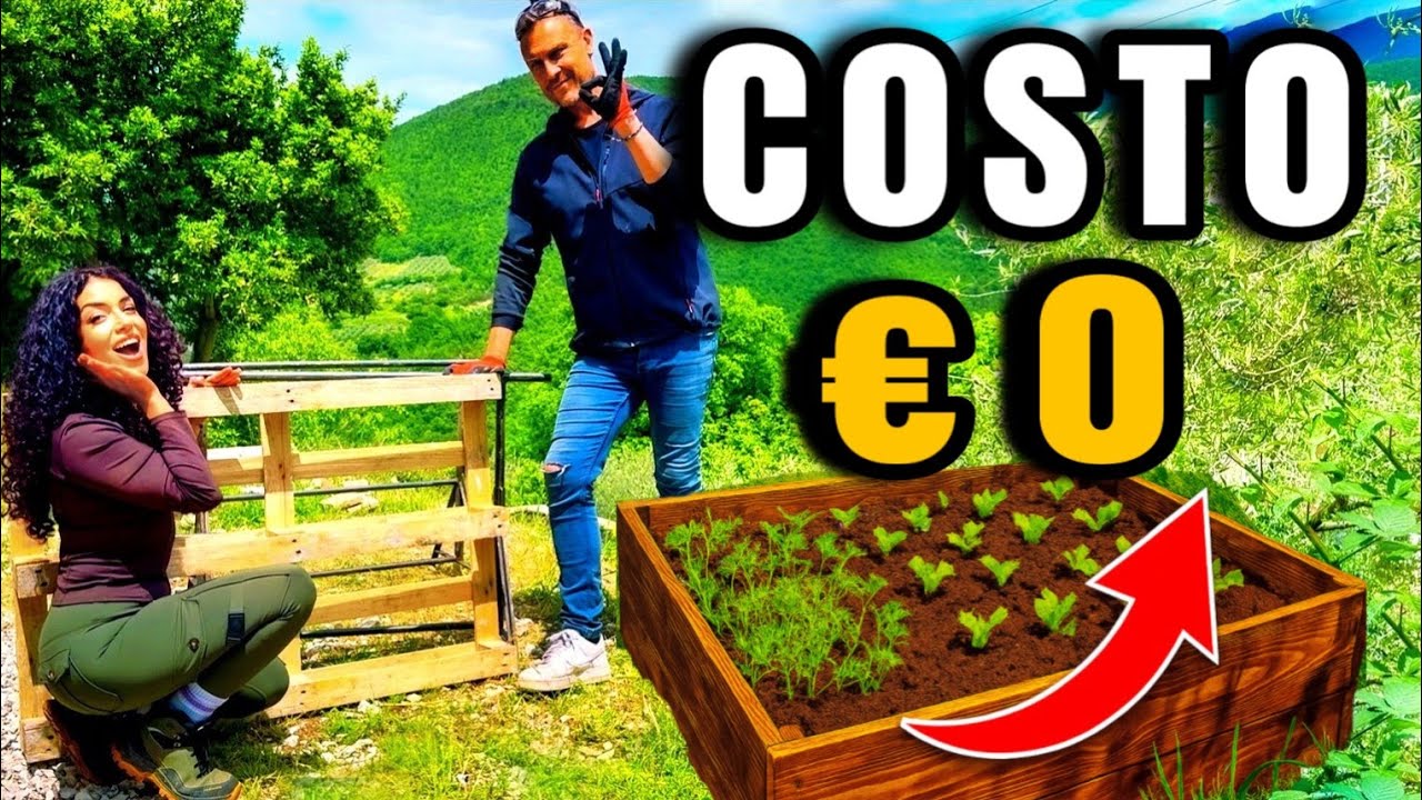 Come costruire un ORTO RIALZATO MINI con 1 PALLET - Costo ZERO (Tutorial completo)