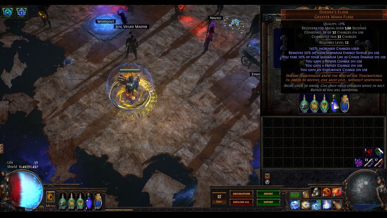 Path of Exile Synthesis League - Update on my Cold Damage Over Time Occultist