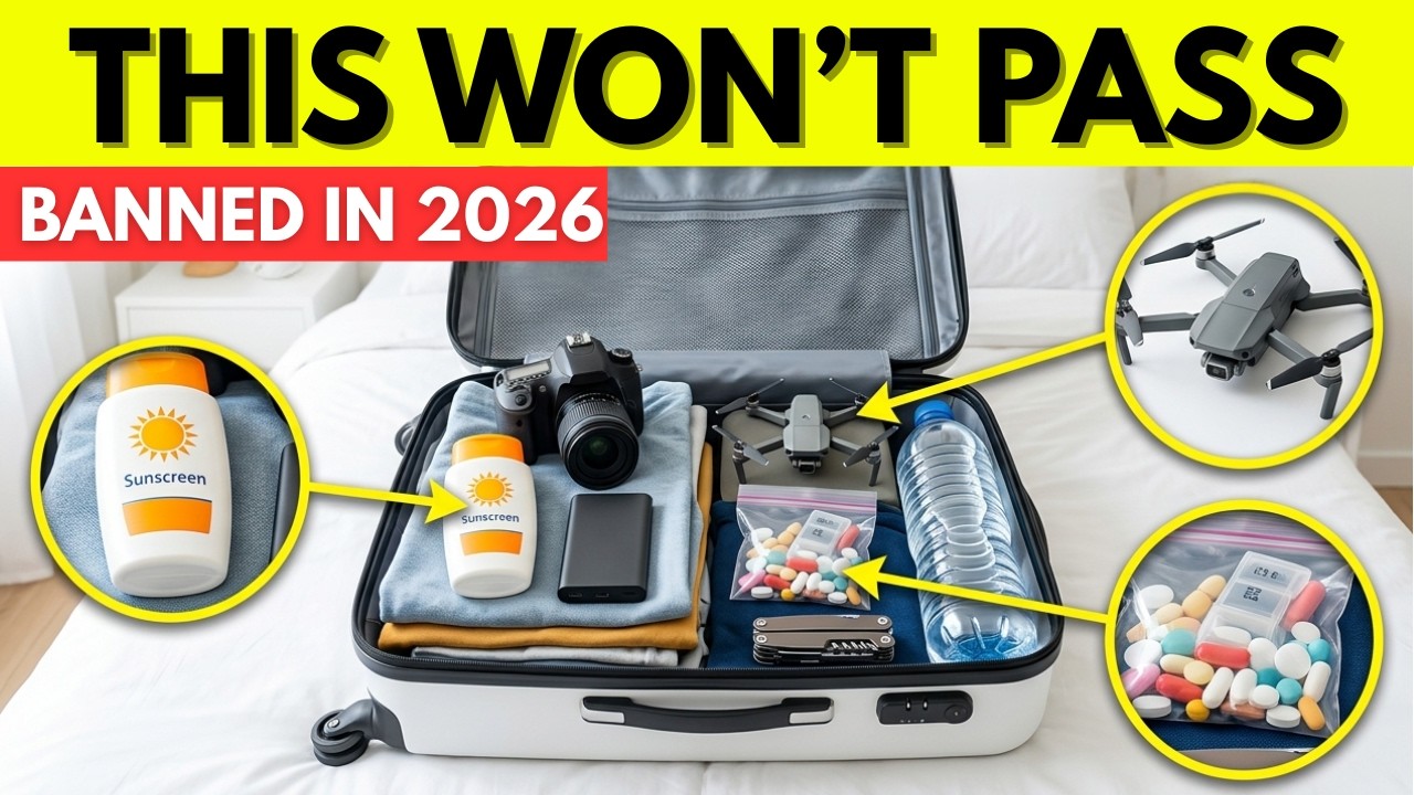 24 Items Banned From Checked Bags in 2026 | Triggers Immediate Searches