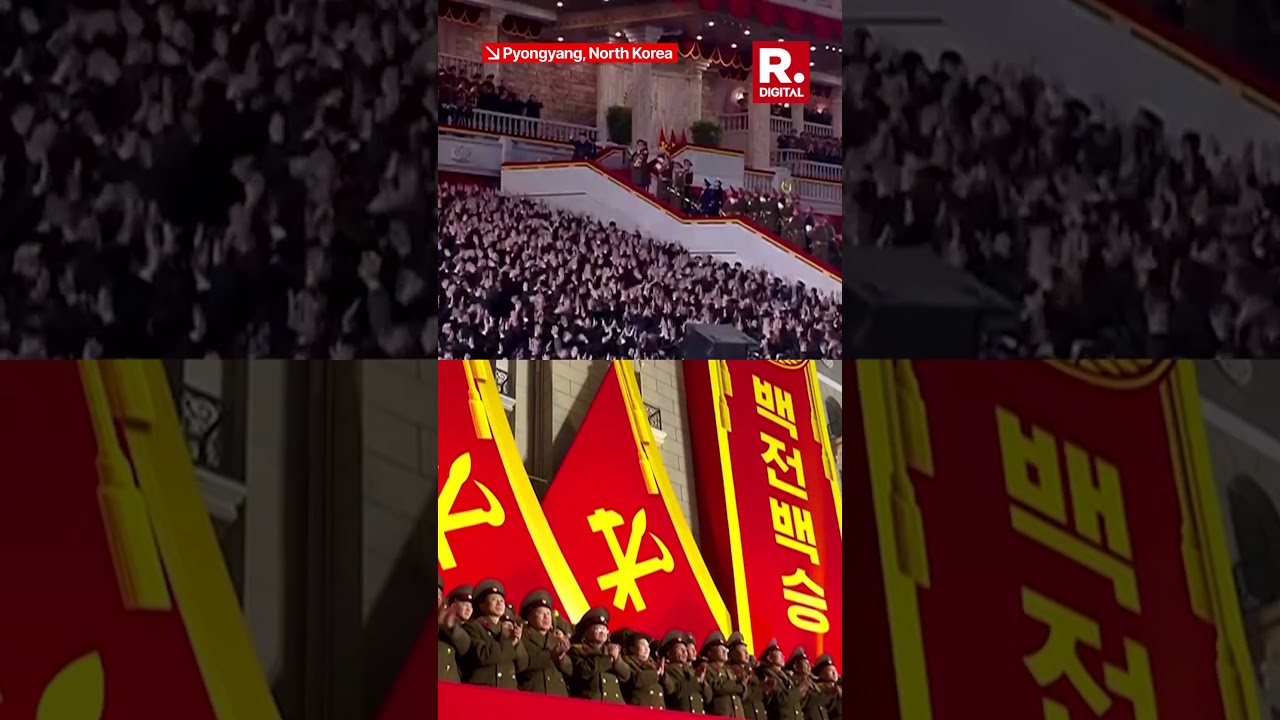 Kim Jong Un and Daughter Kim Ju Ae in Matching Outfits at Military Parade