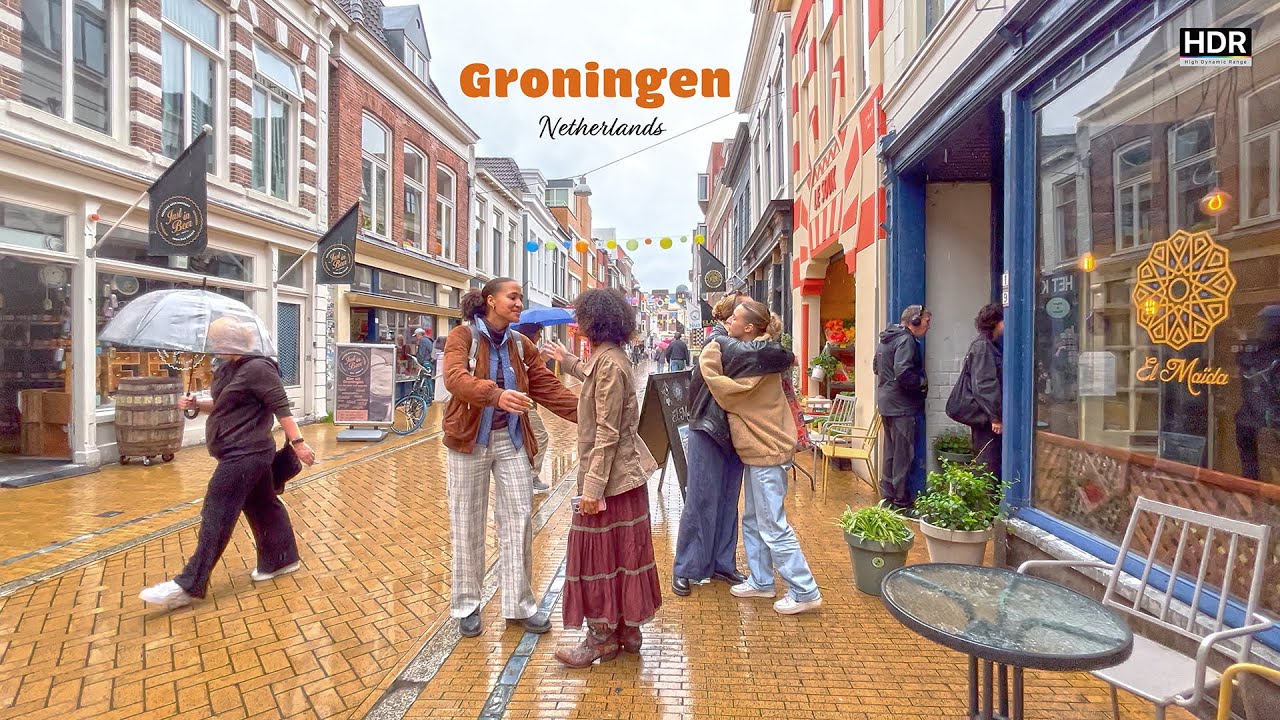 [Netherlands] Rainy Groningen🇳🇱 4K HDR