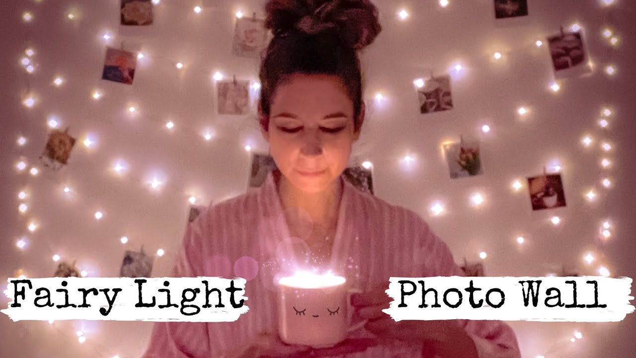 Fairy Light Photo Wall~DIY