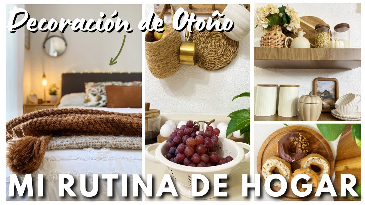 Decoración de Otoño para mí cuarto 🍂🌻 Mis dias en el Hogar: Limpieza, Organización y distracción ✨