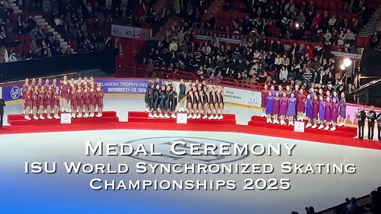 Medal Ceremony - World Synchro 2025 - Synchronized skating