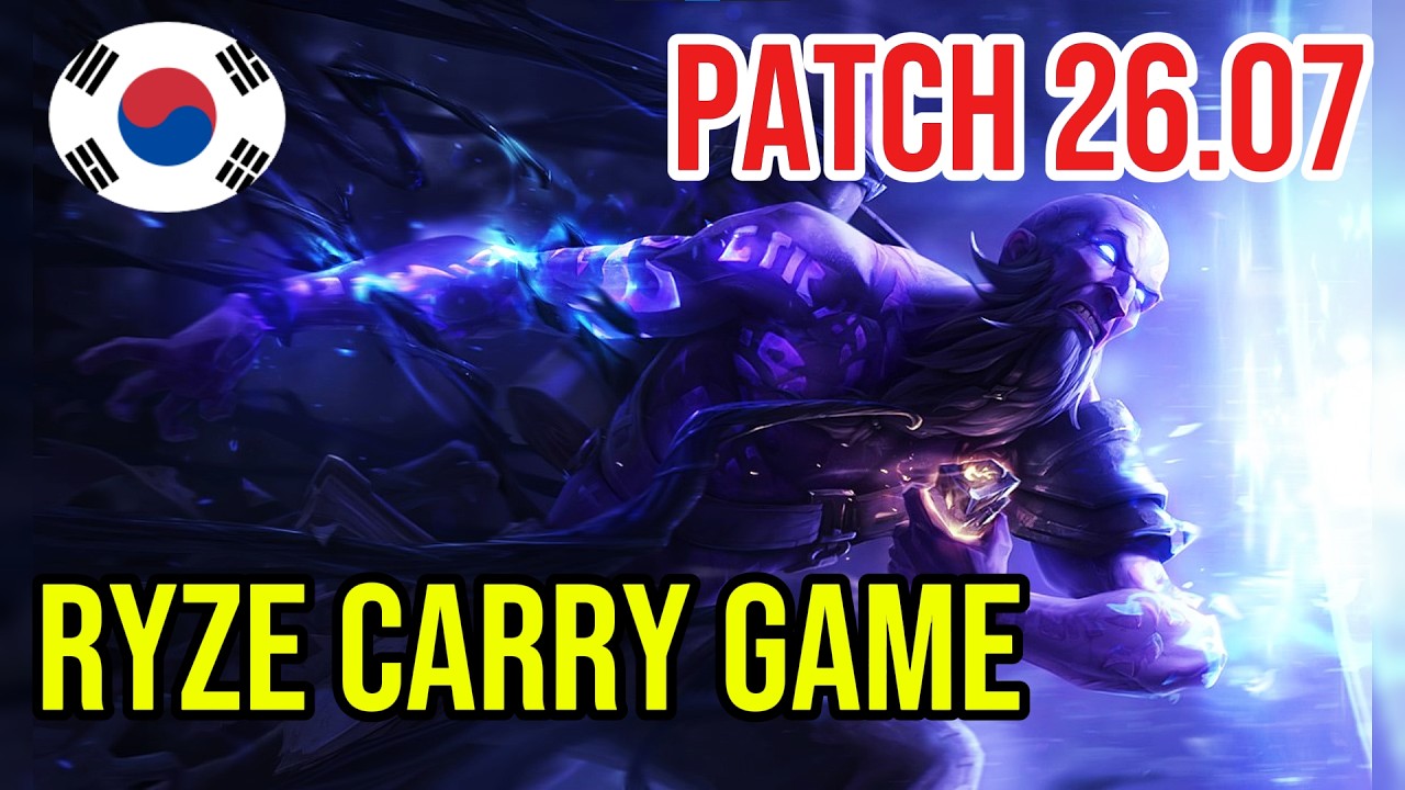 1269 LP Ryze Mid Full Gameplay | Grandmaster Faker | Patch 26.07