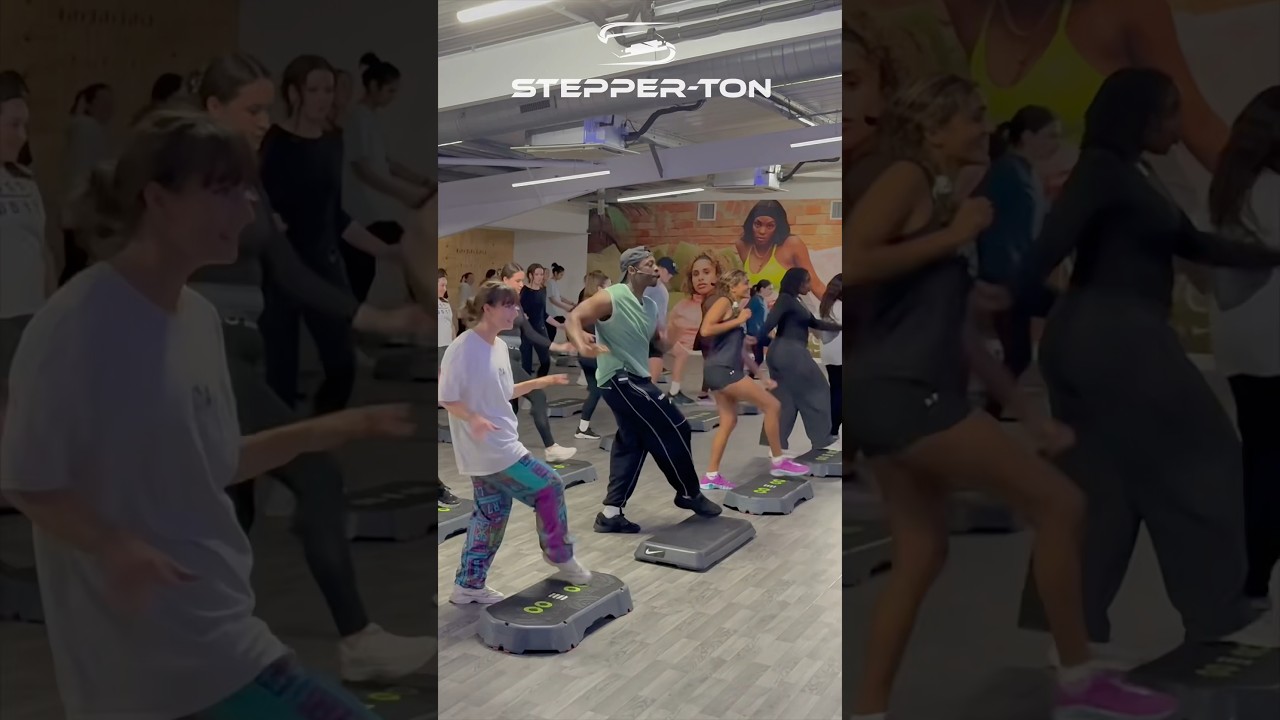 High energy maximum fun 🤩 #stepperton #juliusburphy #hiphopstepaerobics #afrostep #conga