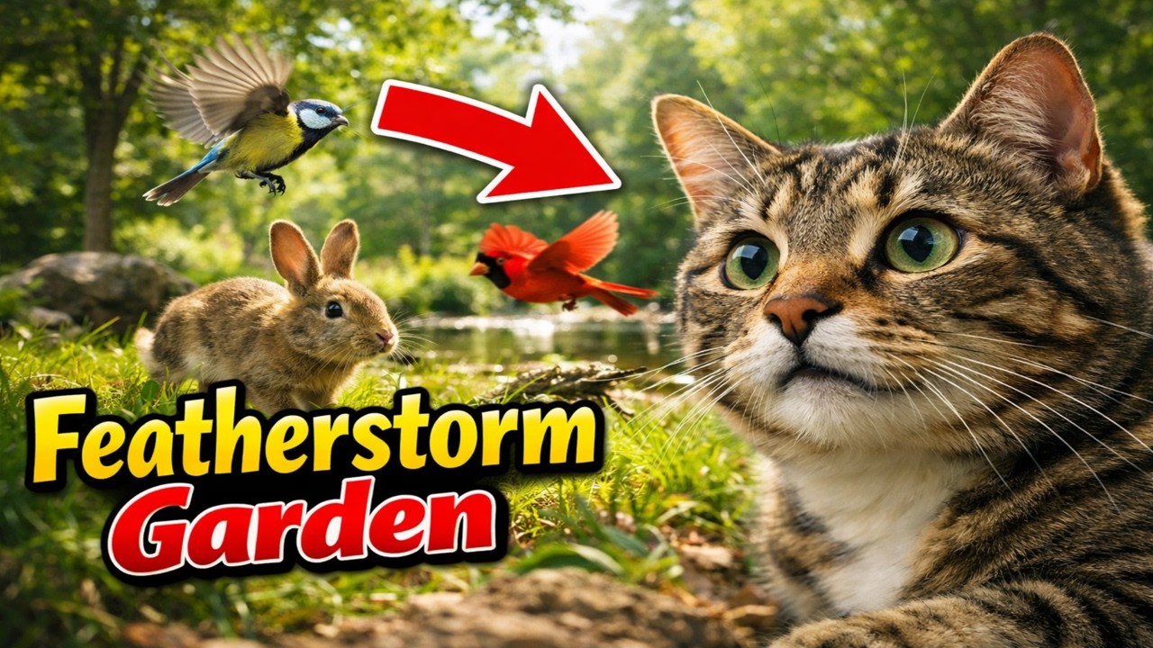Cat TV Paradise 😱 Birds, Rabbits & Forest Sounds That Instantly Hypnotize Your Cat!