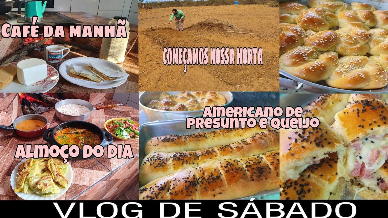 MANHÃ/ CAFÉ DE RAPADURA NO FOGÃO A LENHA/COMEÇAMOS NOSSA HORTA / GALINHEIRO TA PRONTO/ ALMOÇO E PÃO
