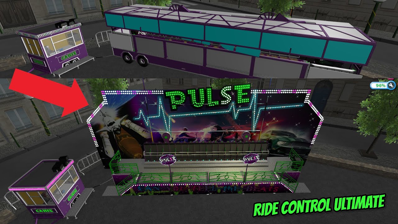 Виртуальная ярмарка — создание и управление аттракционом Pulse Miami, управление поездкой, симуля...