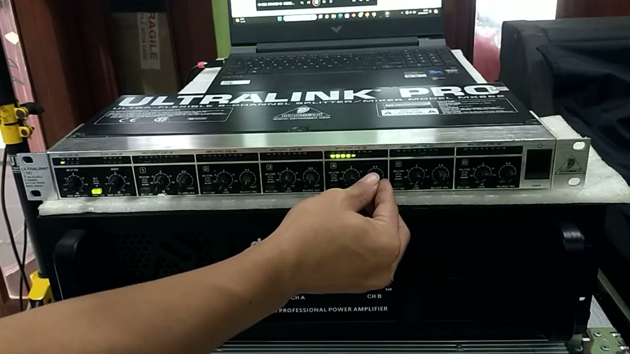 Behringer Ultralink MX882 test dulu sebelum kirim ke Juragan di Kota Pasuruan Jawa Timur