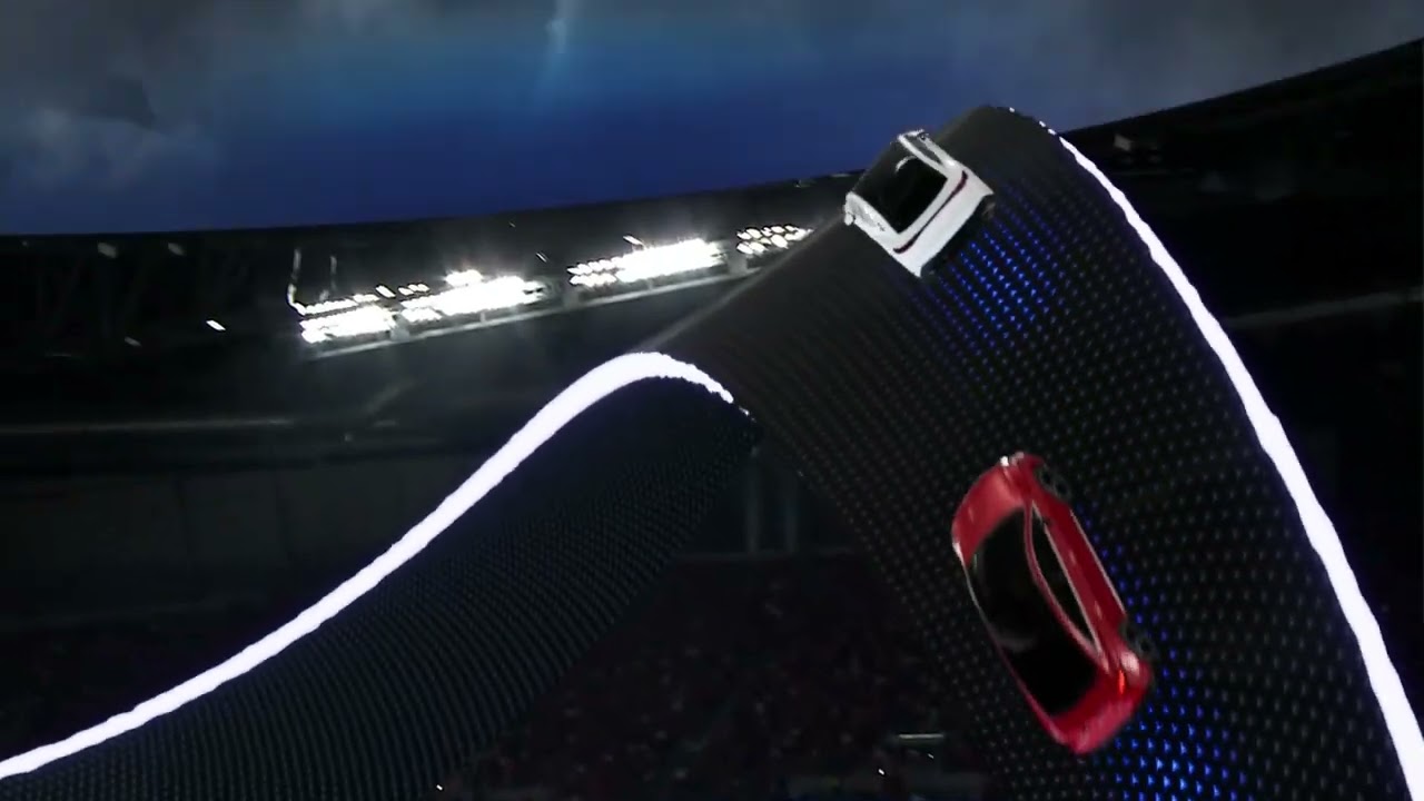 Mercedes-Benz Electric Vehicles in Spectacular Mixed Reality Stadium Takeover