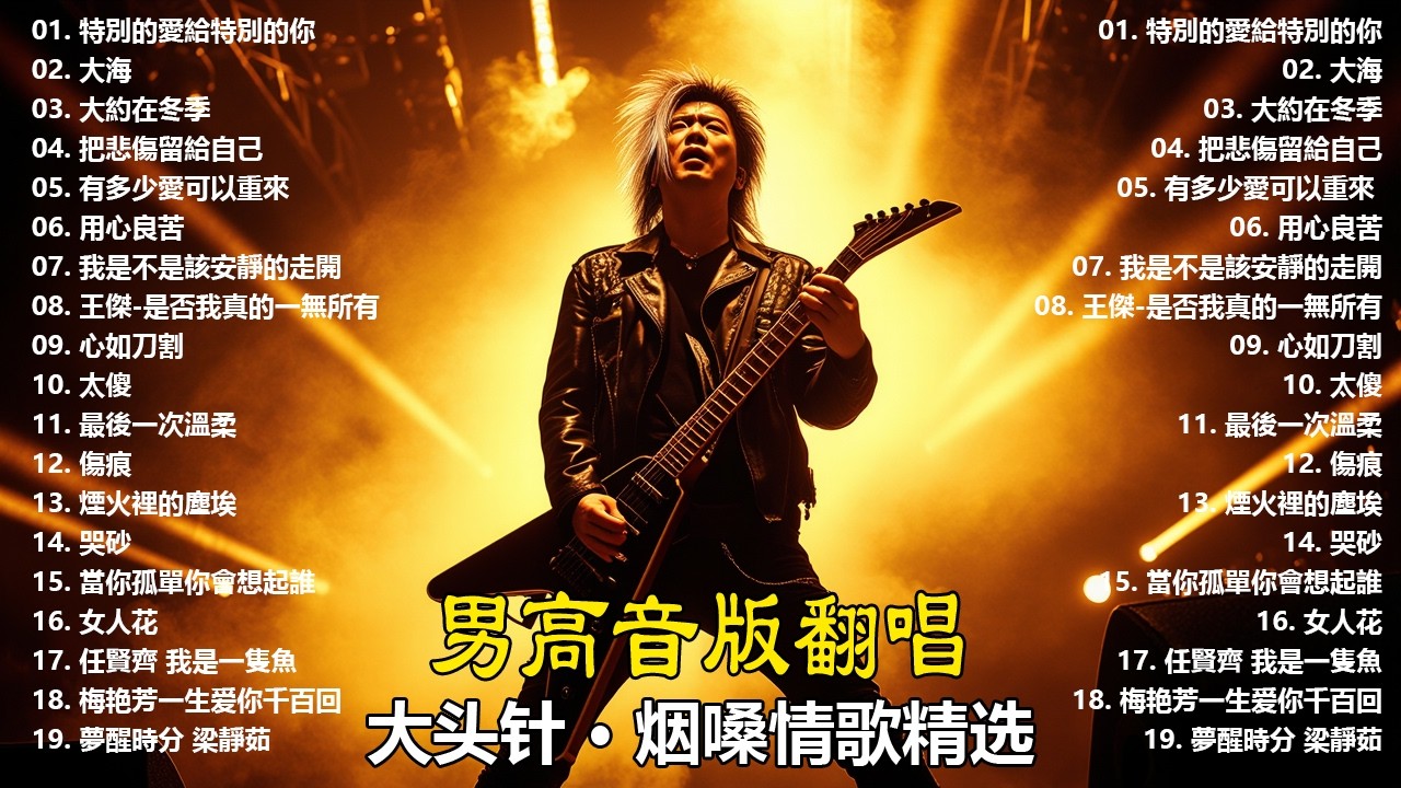 《特別的愛給特別的你》+《大海》+《大約在冬季》+《把悲傷留給自己》+ 《有多少愛可以重來》+ 《用心良苦》 大头针 男高音版翻唱 【大头针 · 烟嗓情歌精选】#中文经典老歌
