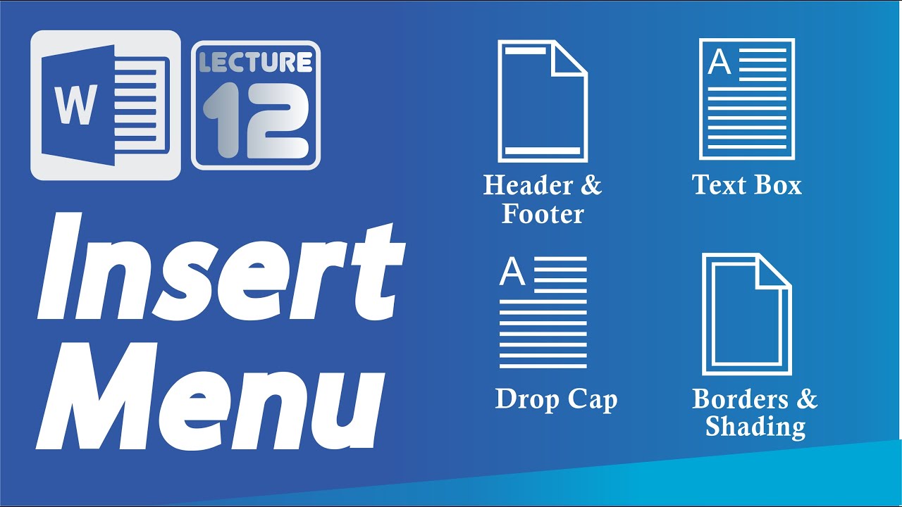 Lecture 12 | Microsoft Word | Header & Footer | Text Box| Drop Cap| Borders & Shading | Urdu | Hindi