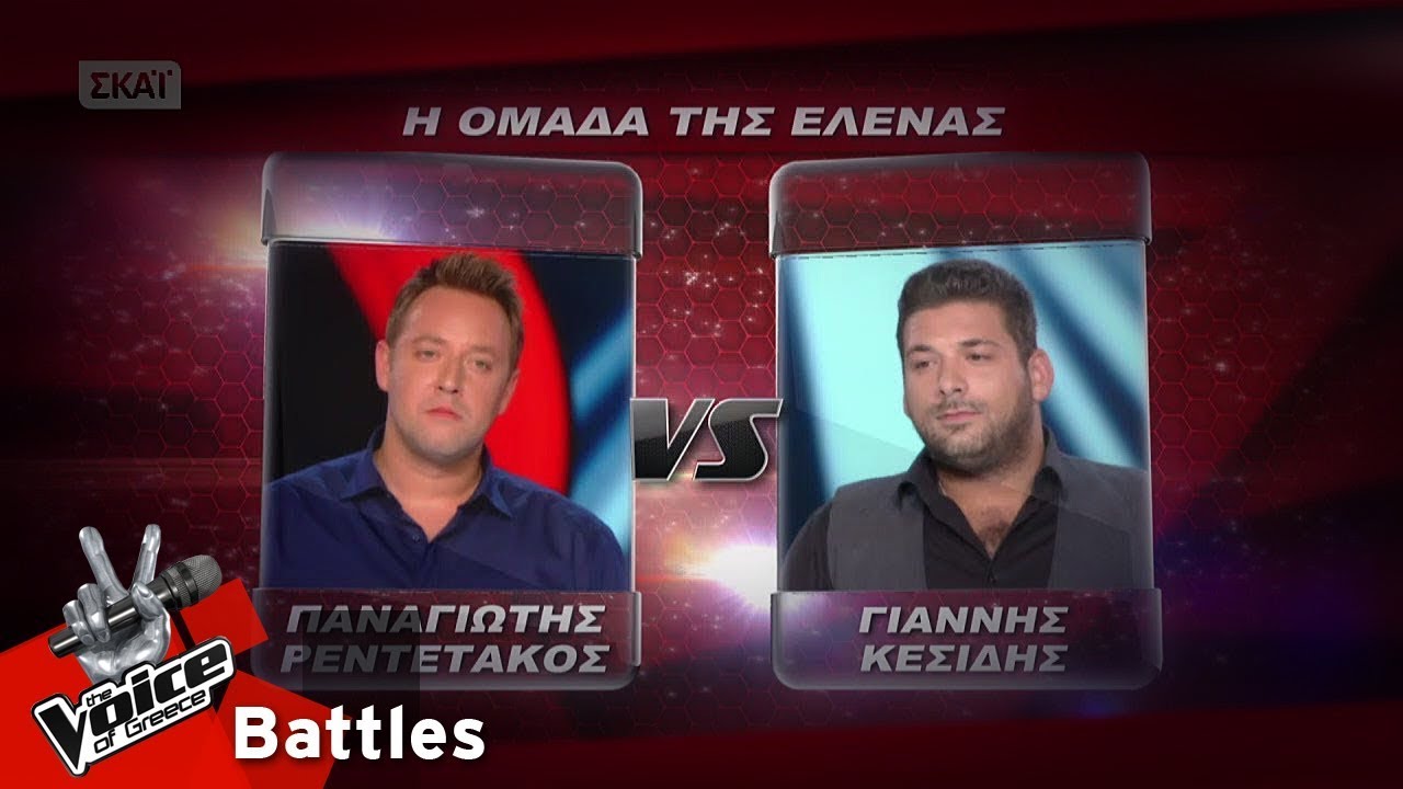 Π. Ρεντετάκος vs Γ. Κεσίδης - Κάτω απ΄ το πουκάμισο μου  | 1o Battle | The Voice of Greece