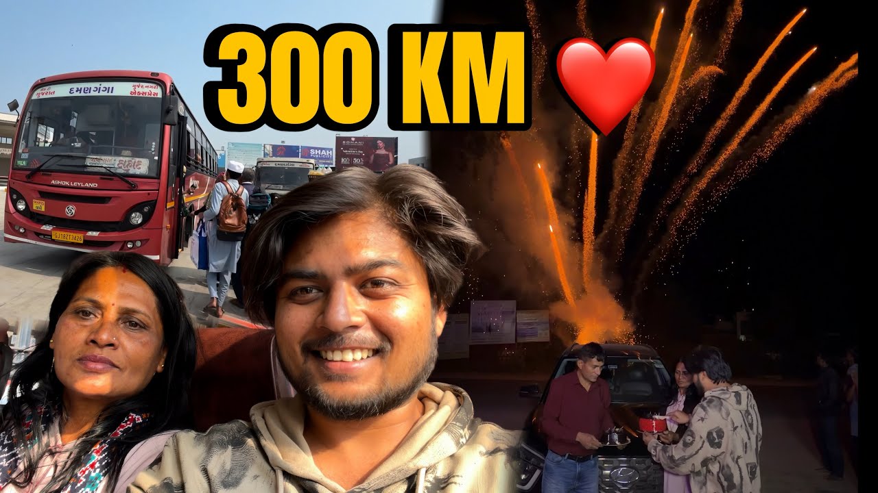 300 KM Bus Travel Karke Papa Ke Paas Gaye ❤️ Mummy Papa Ne Birthday Celebrate Kiya 🎂|| Mins Vlogs