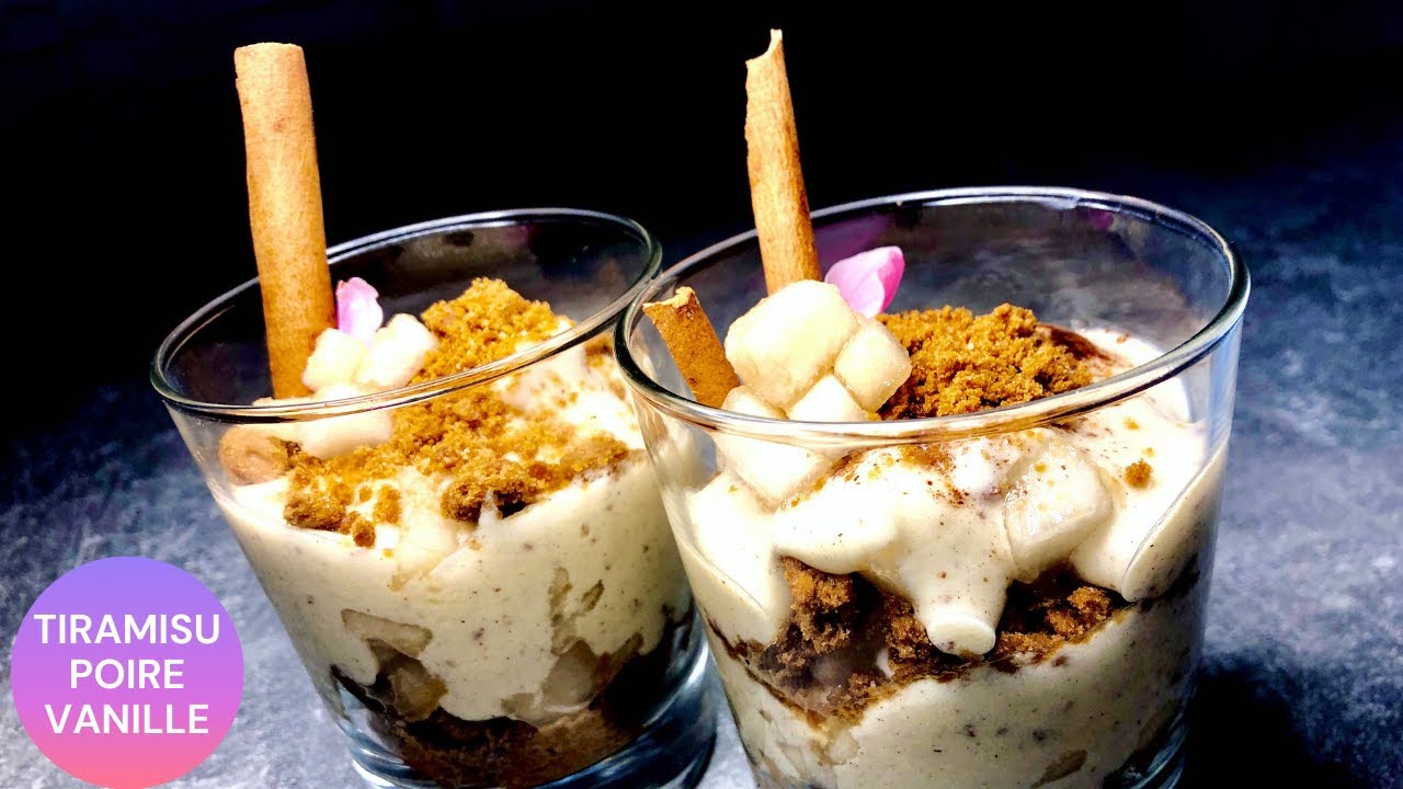 VANILLA PEAR TIRAMISU QUICK & EASY | TIRAMISU POIRE VANILLE | RAPIDE ET FACILE