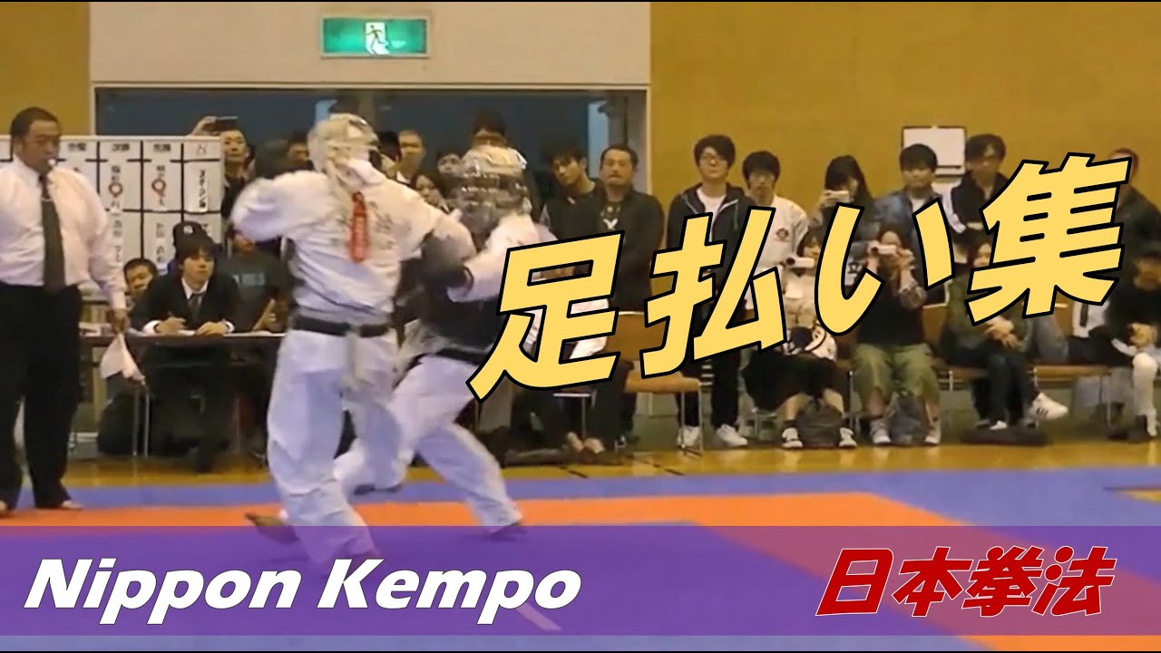 見事な足払い【日本拳法】
