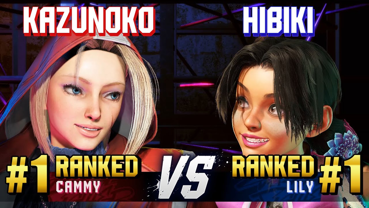 SF6 ▰ KAZUNOKO (#1 Ranked Cammy) vs HIBIKI (#1 Ranked Lily) ▰ High Level Gameplay