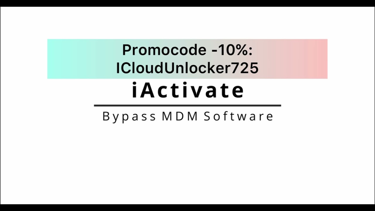 How Skip MDM ICloud(MDM Activation Lock Screen) on iPhone & iPad running on iOS 15.x.x.